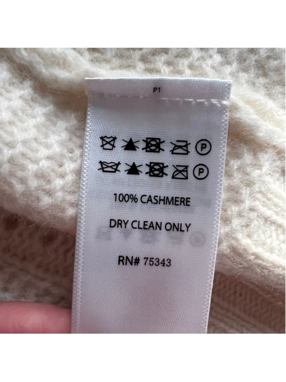 NWT Rachel Zoe Cream 100% 2-Ply Cashmere Cable Knit Belted Cardigan Sweater S - Picture 8 of 13